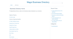 Desktop Screenshot of magut.co.za